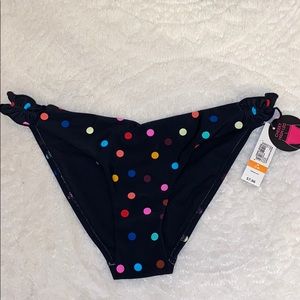 Women’s colorful polka dot bikini bottoms